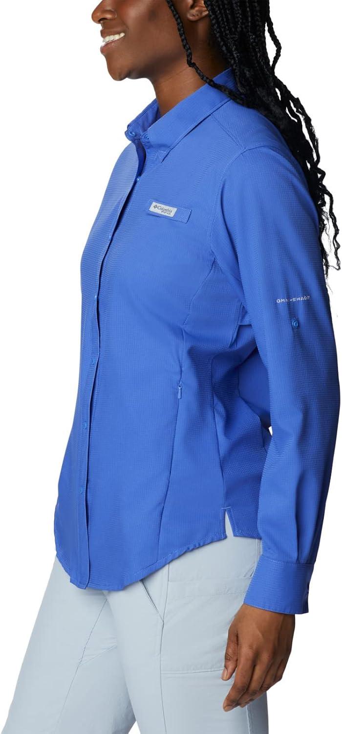 imageColumbia Womens PFG Tamiami II UPF 40 Long Sleeve Fishing ShirtViolet Sea