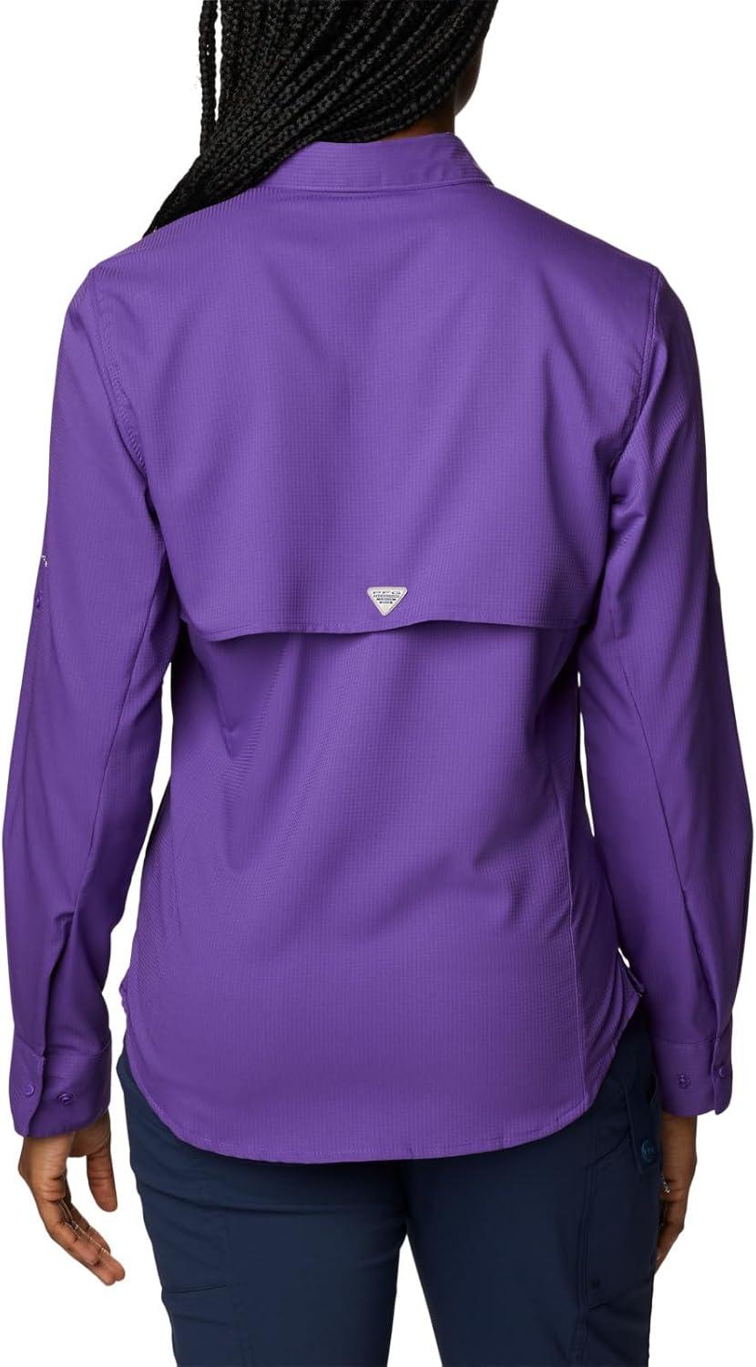 imageColumbia Womens PFG Tamiami II UPF 40 Long Sleeve Fishing ShirtVivid Purple