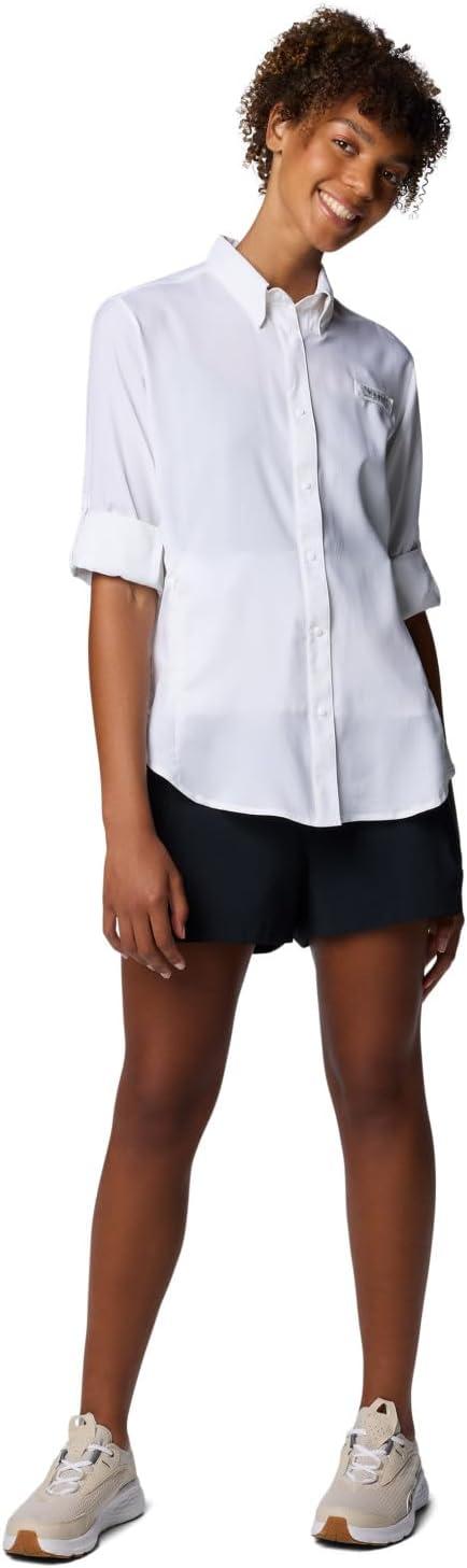 imageColumbia Womens PFG Tamiami II UPF 40 Long Sleeve Fishing ShirtWhite