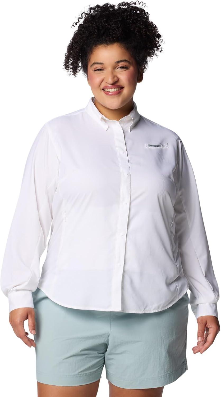 imageColumbia Womens PFG Tamiami II UPF 40 Long Sleeve Fishing ShirtWhite