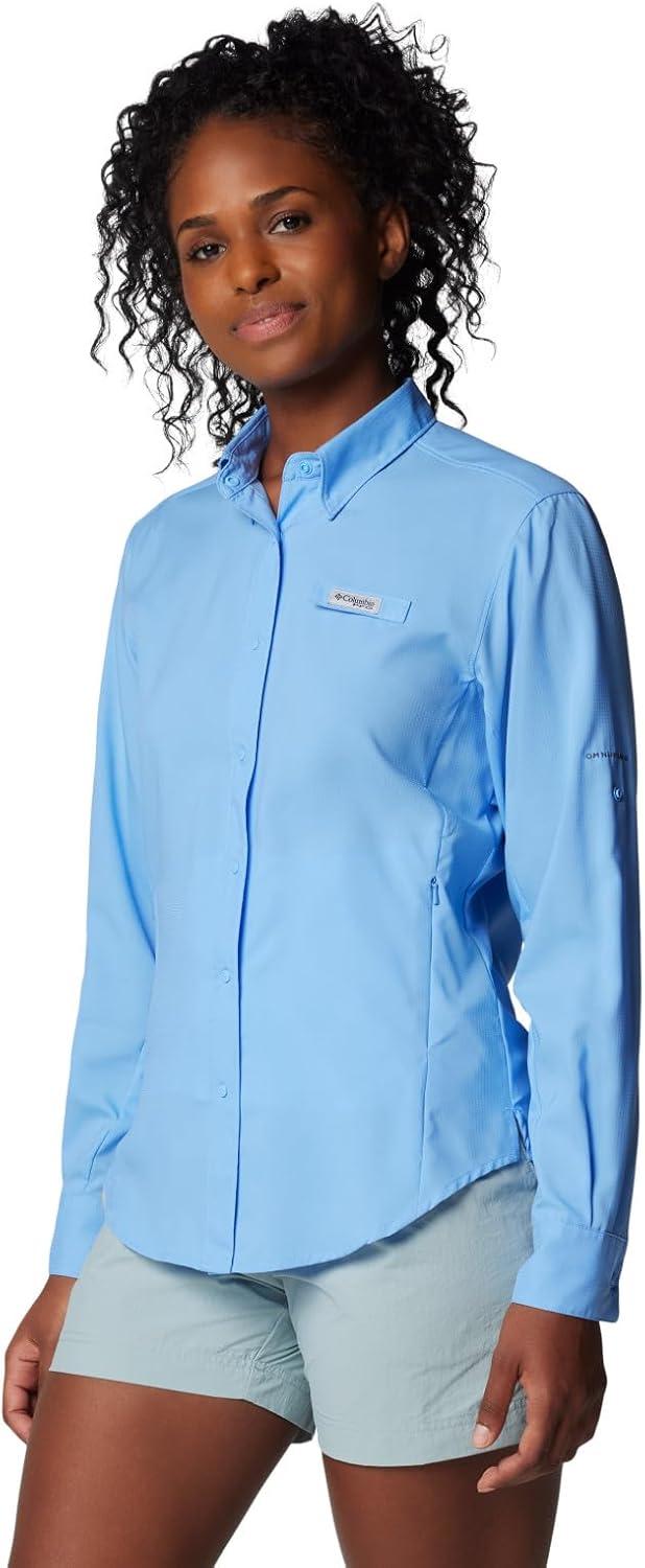 imageColumbia Womens PFG Tamiami II UPF 40 Long Sleeve Fishing ShirtWhite Cap