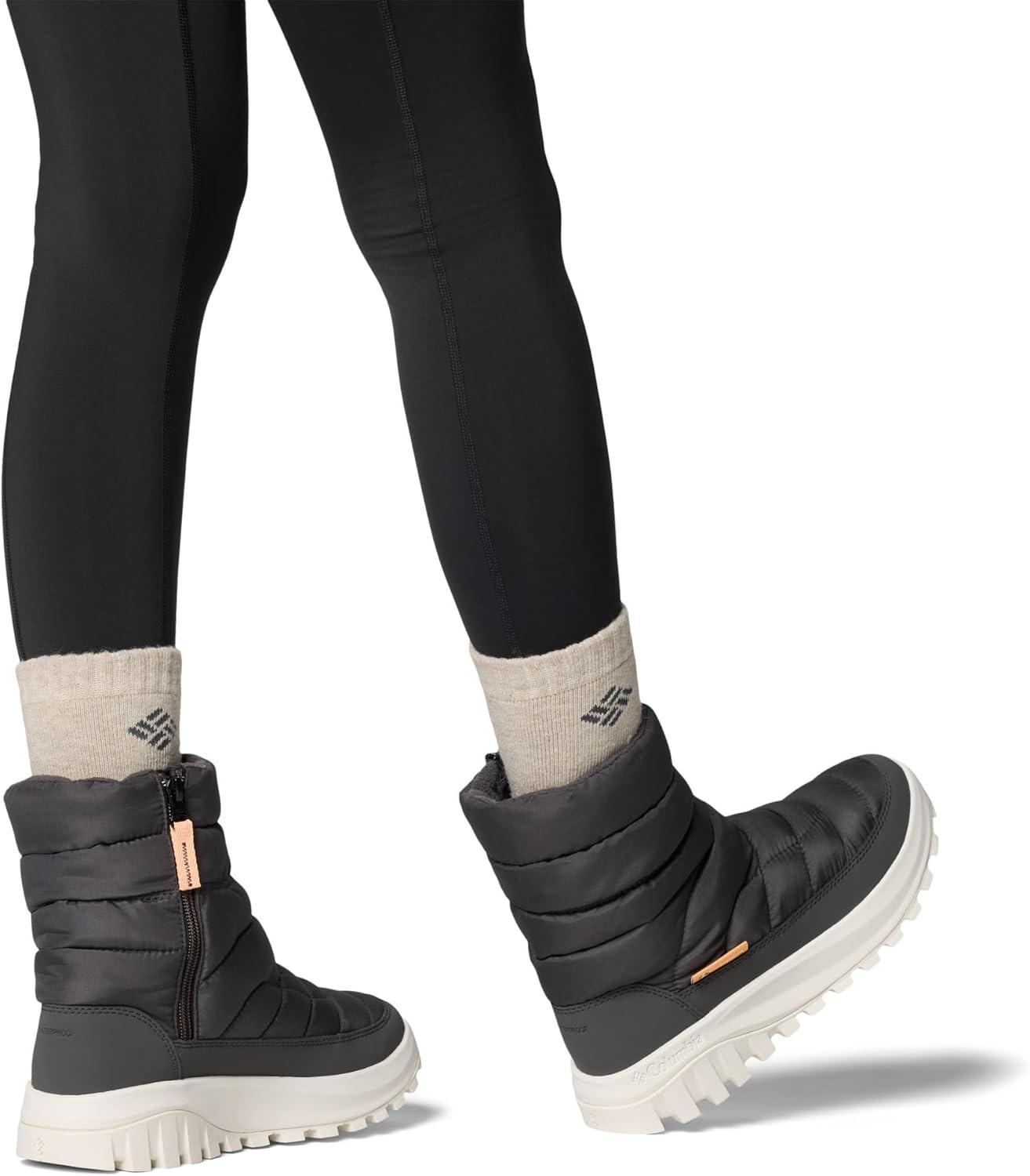 imageColumbia Womens Snowtrot Mid Snow BootsSharkPeach