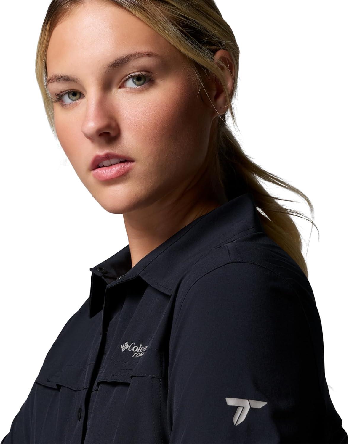 imageColumbia Womens Summit Valley Woven Long Sleeve ShirtBlack