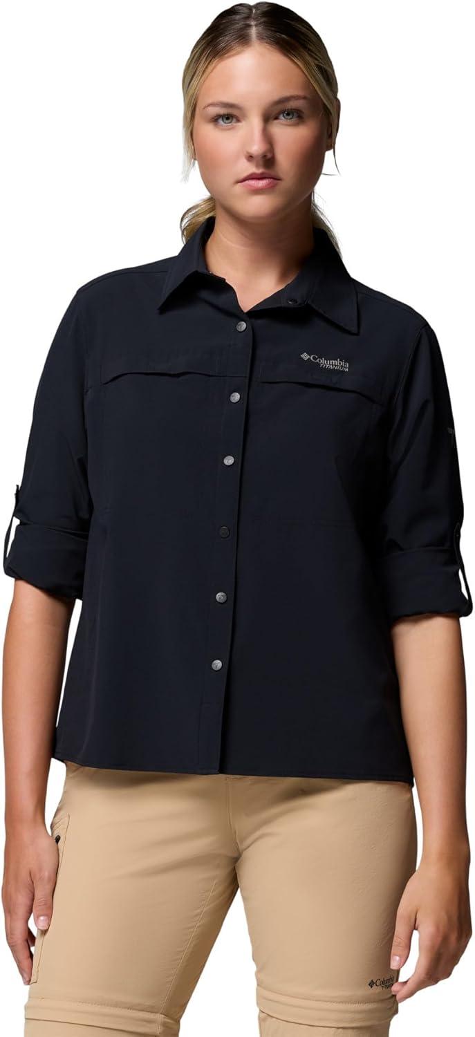 imageColumbia Womens Summit Valley Woven Long Sleeve ShirtBlack