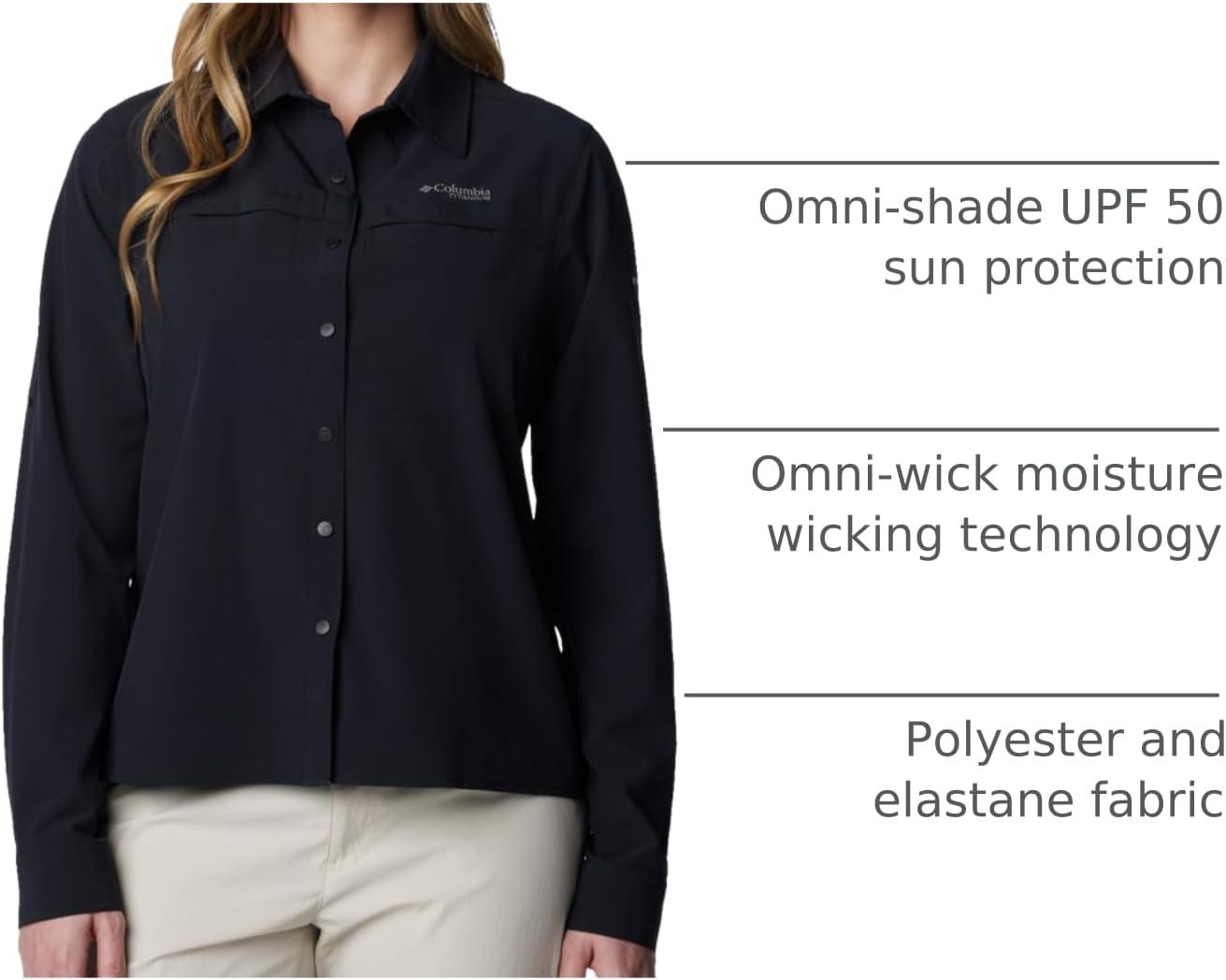 imageColumbia Womens Summit Valley Woven Long Sleeve ShirtBlack