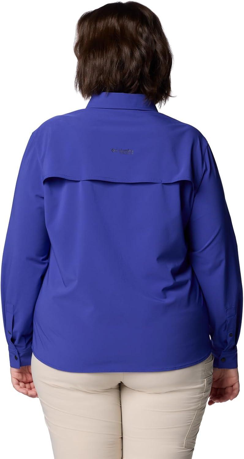 imageColumbia Womens Summit Valley Woven Long Sleeve ShirtClematis Blue