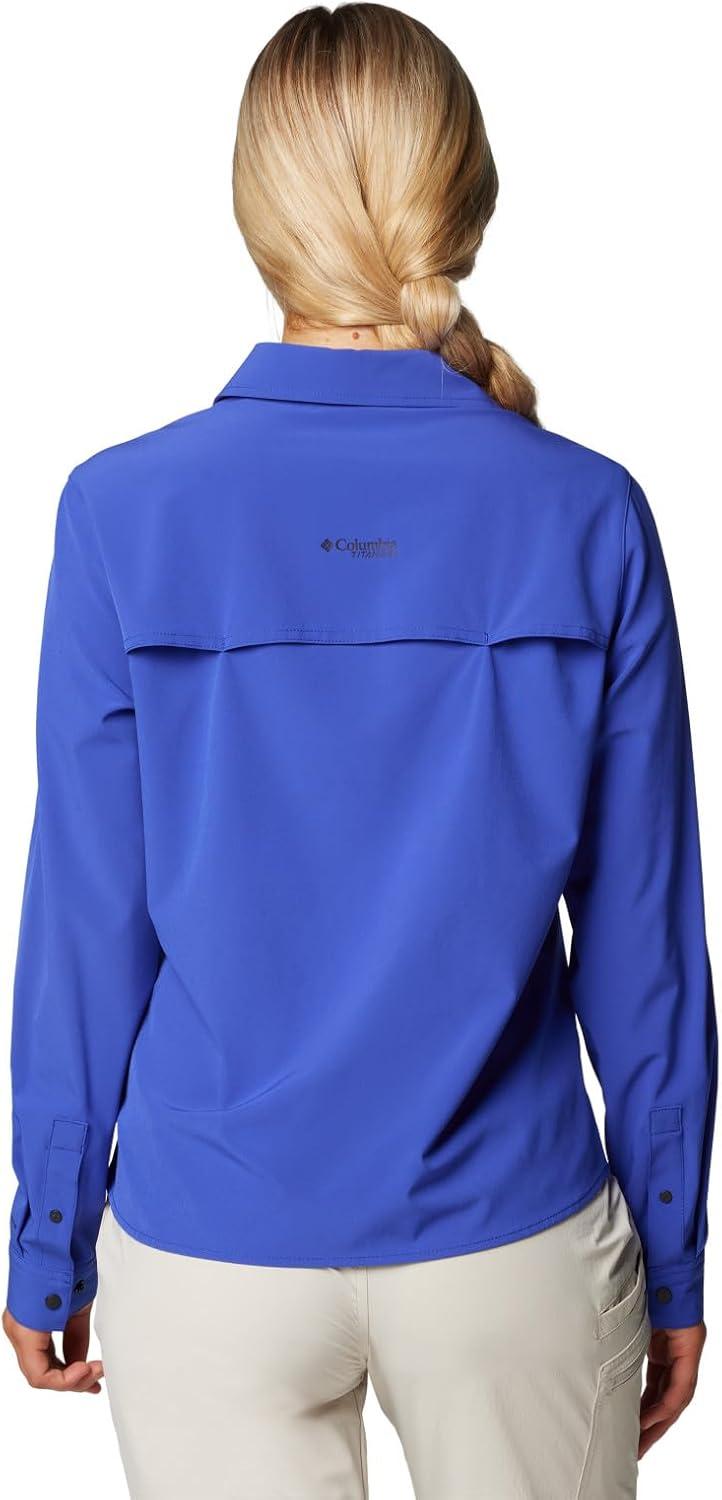 imageColumbia Womens Summit Valley Woven Long Sleeve ShirtClematis Blue