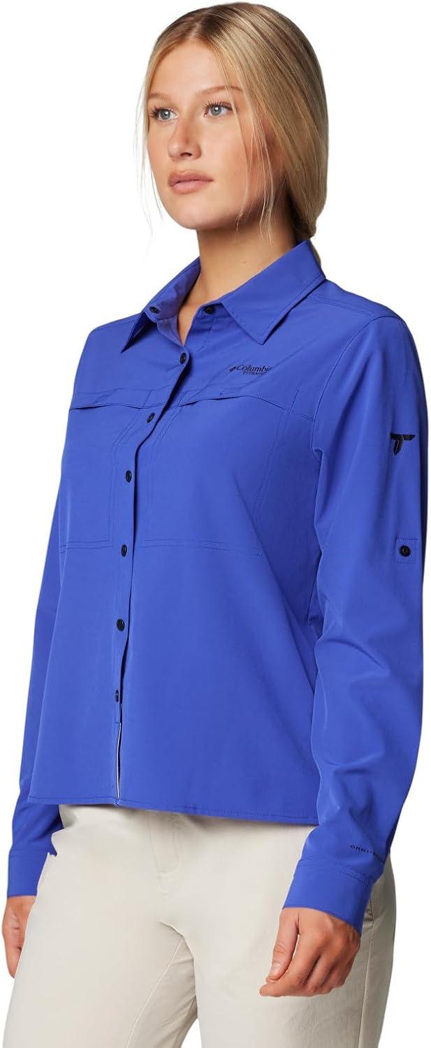 imageColumbia Womens Summit Valley Woven Long Sleeve ShirtClematis Blue