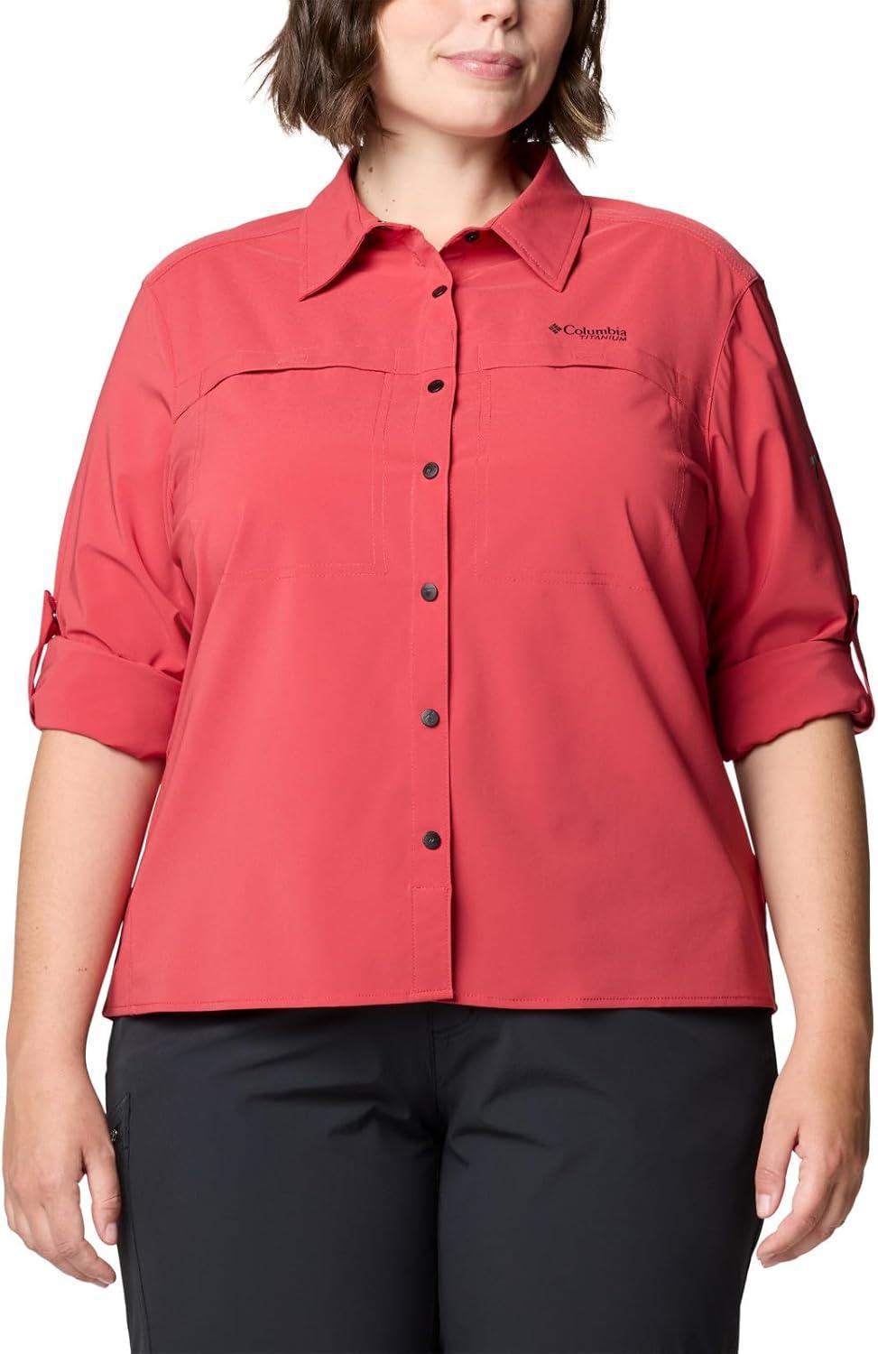 imageColumbia Womens Summit Valley Woven Long Sleeve ShirtDaredevil