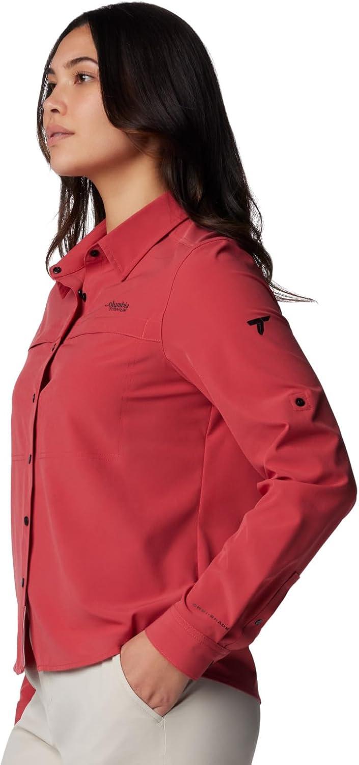 imageColumbia Womens Summit Valley Woven Long Sleeve ShirtDaredevil