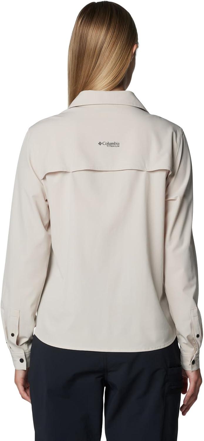 imageColumbia Womens Summit Valley Woven Long Sleeve ShirtDark Stone