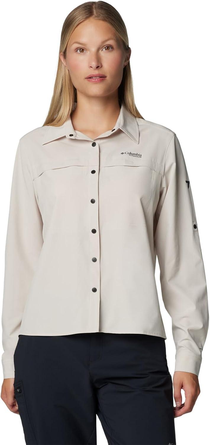 imageColumbia Womens Summit Valley Woven Long Sleeve ShirtDark Stone