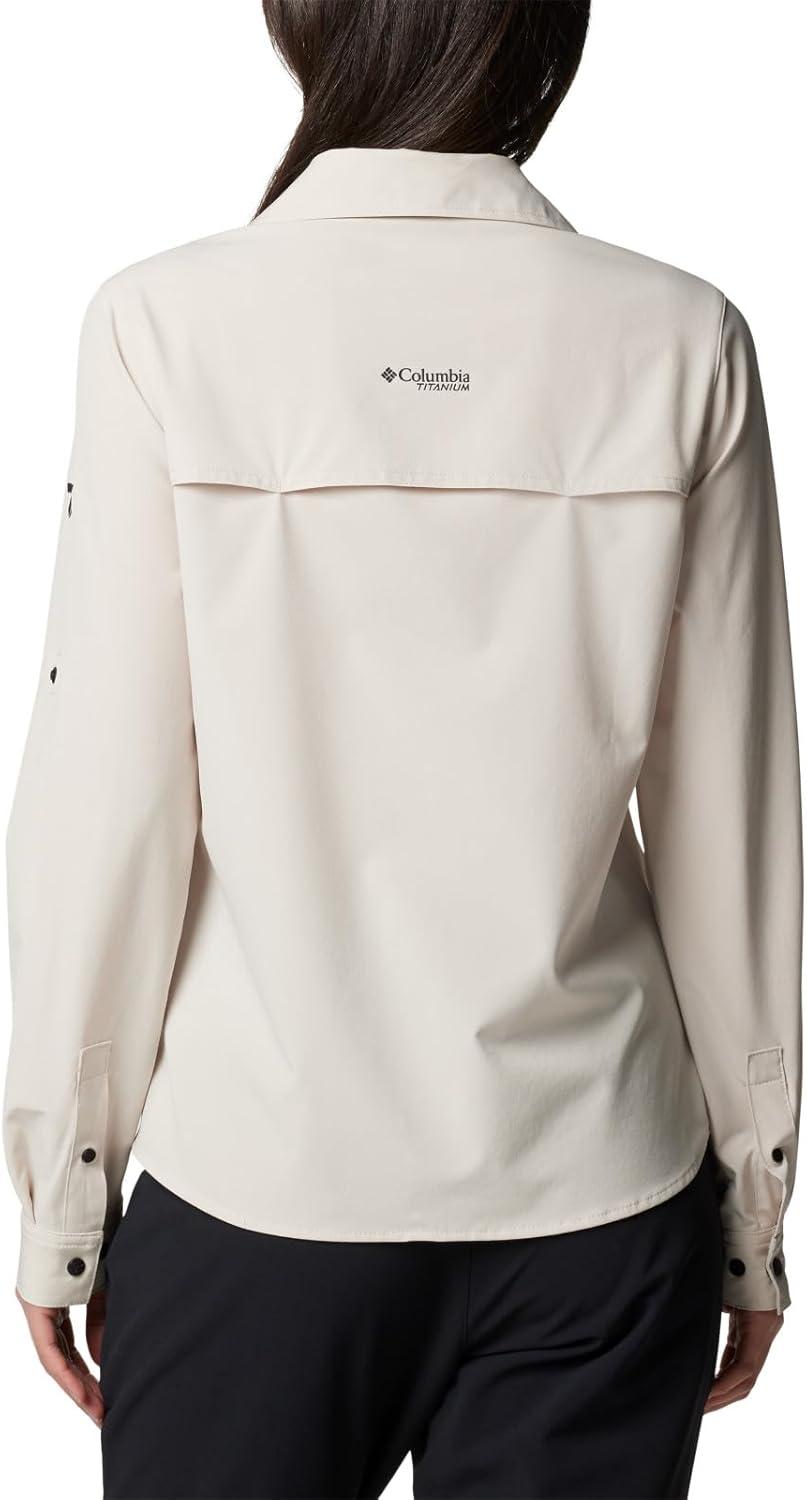 imageColumbia Womens Summit Valley Woven Long Sleeve ShirtDark Stone