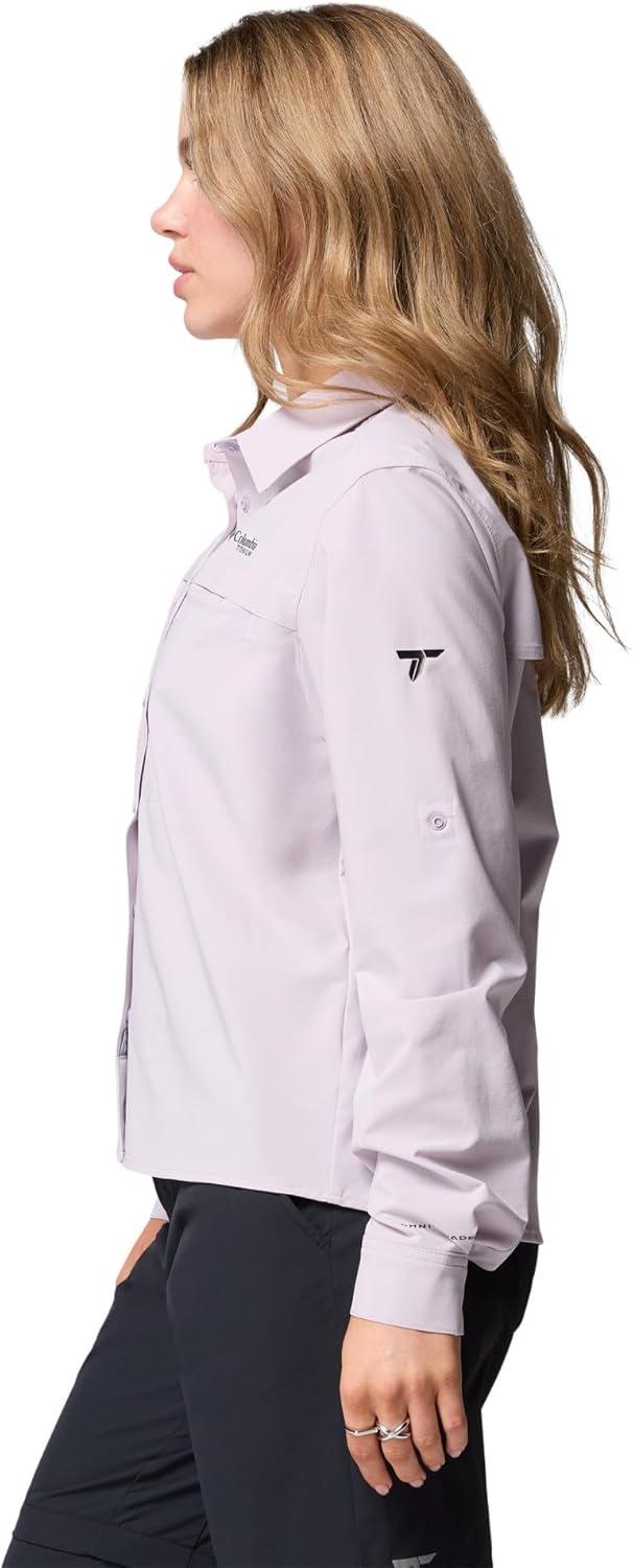 imageColumbia Womens Summit Valley Woven Long Sleeve ShirtLavender Pearl