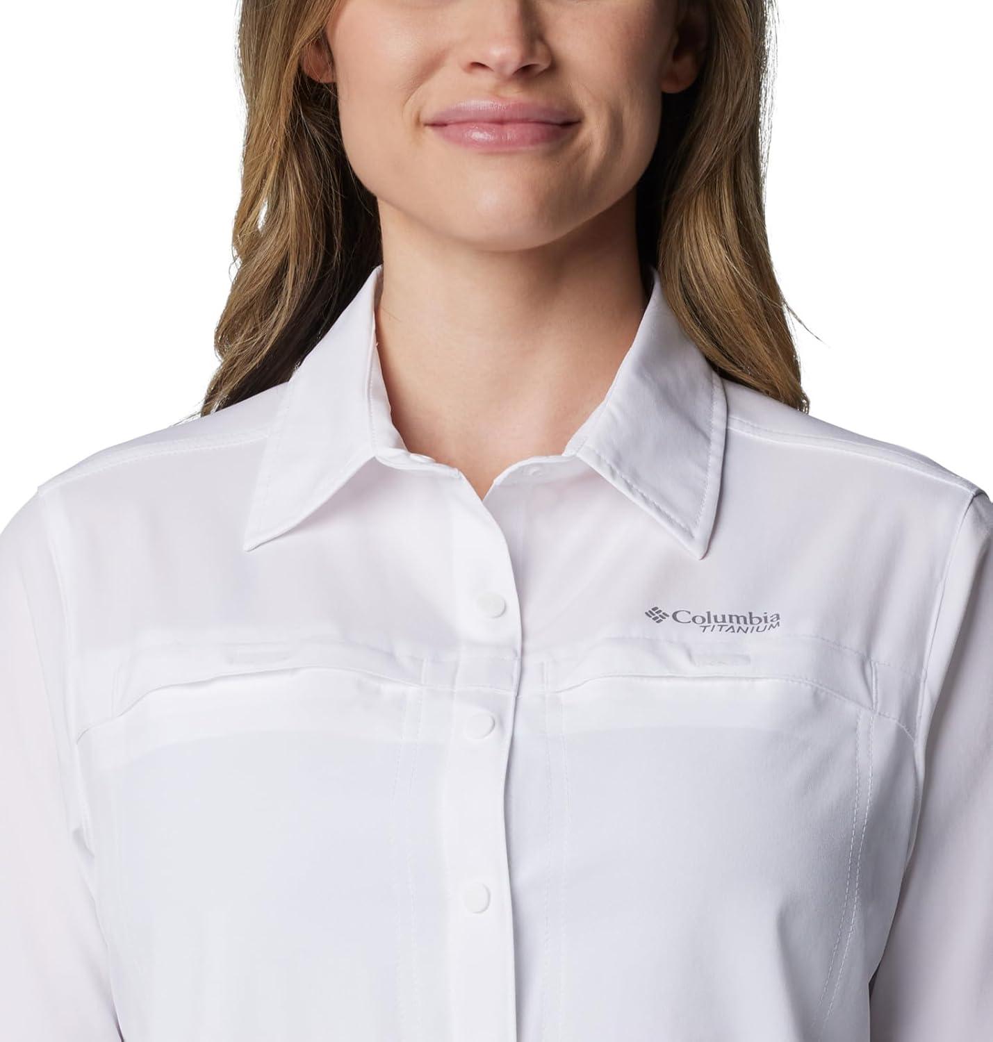 imageColumbia Womens Summit Valley Woven Long Sleeve ShirtWhite
