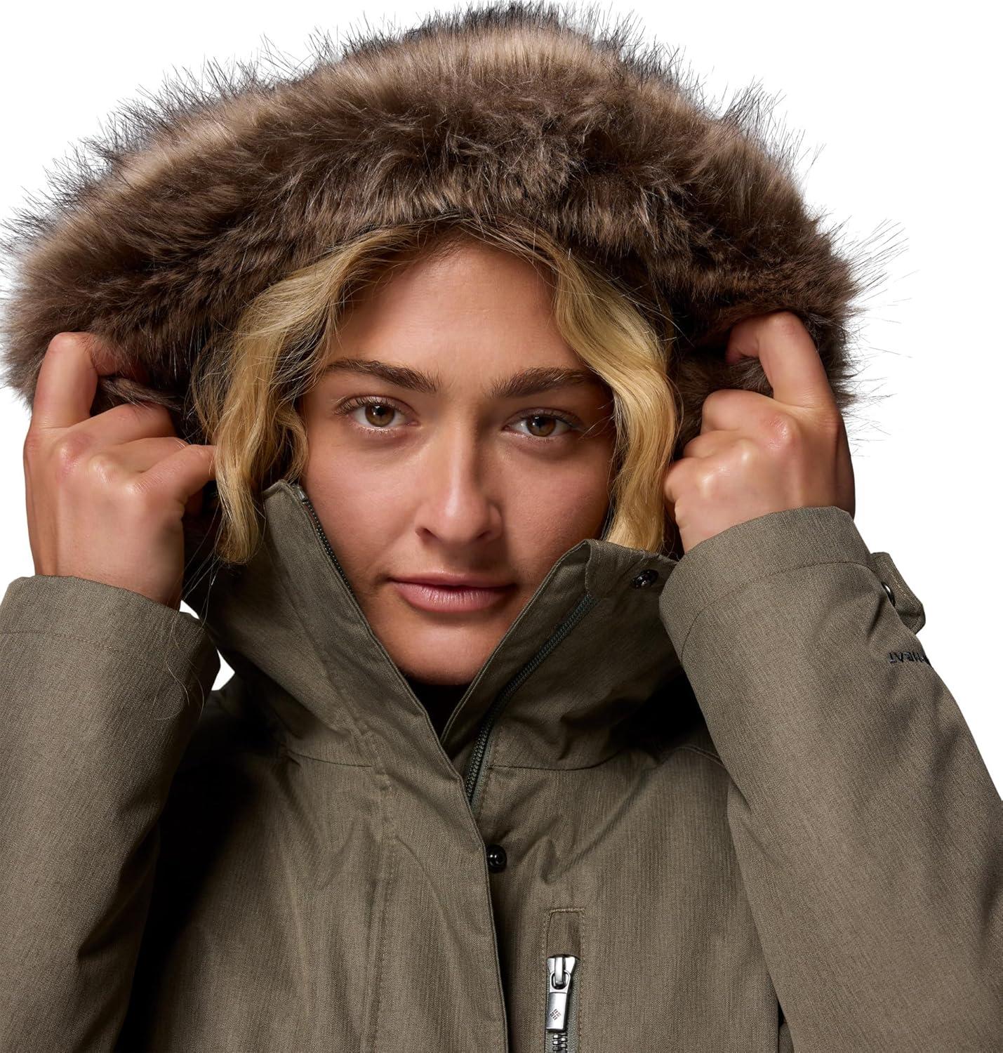 imageColumbia Womens Suttle Mountain Long Insulated JacketStone Green