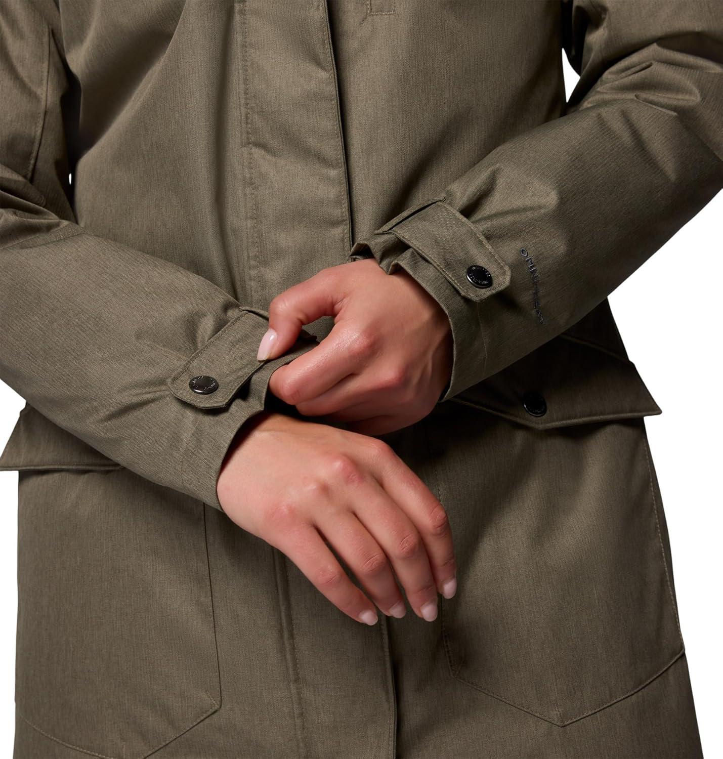 imageColumbia Womens Suttle Mountain Long Insulated JacketStone Green