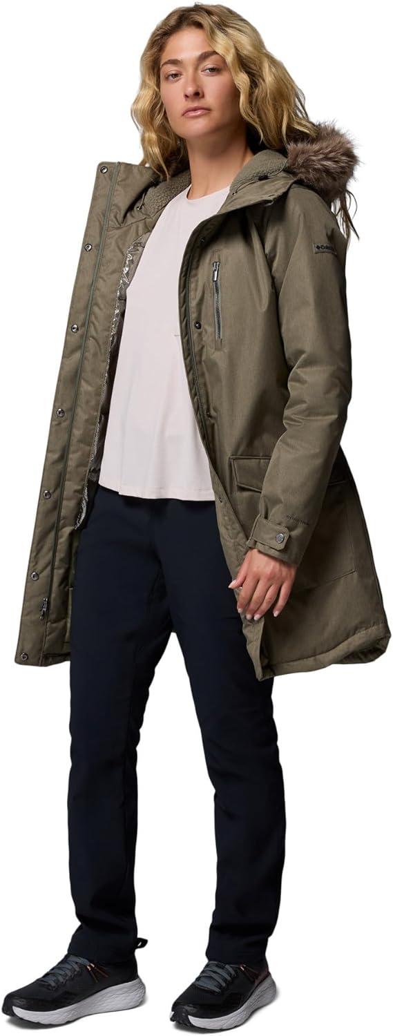 imageColumbia Womens Suttle Mountain Long Insulated JacketStone Green