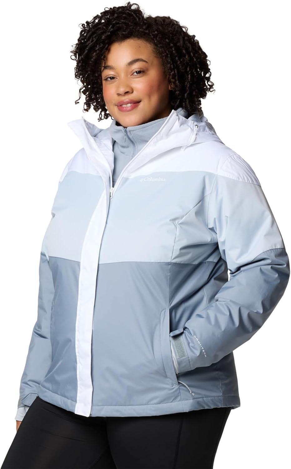 imageColumbia Womens Tipton Peak Iii Insulated JacketWhiteCirrus Grey DobbyTradewinds Gry