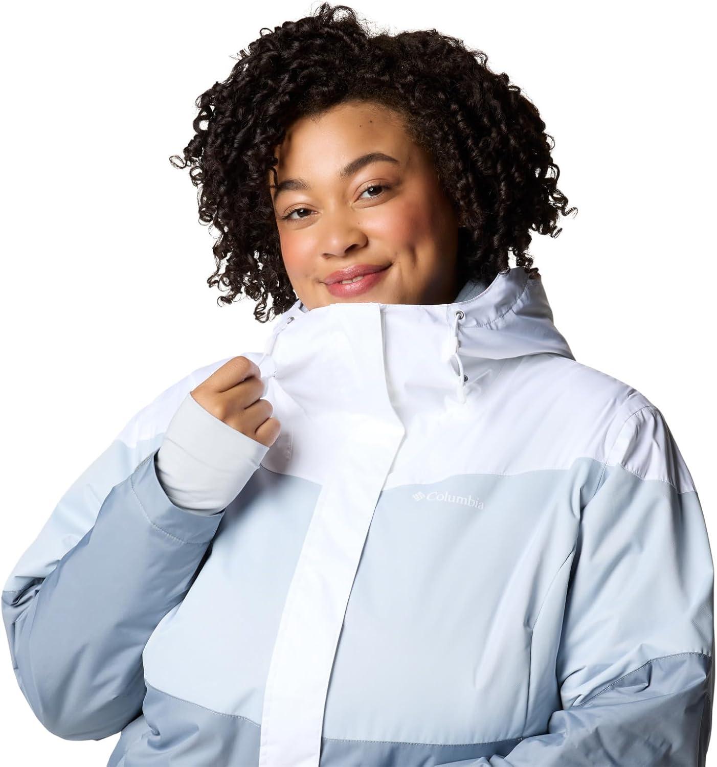 imageColumbia Womens Tipton Peak Iii Insulated JacketWhiteCirrus Grey DobbyTradewinds Gry