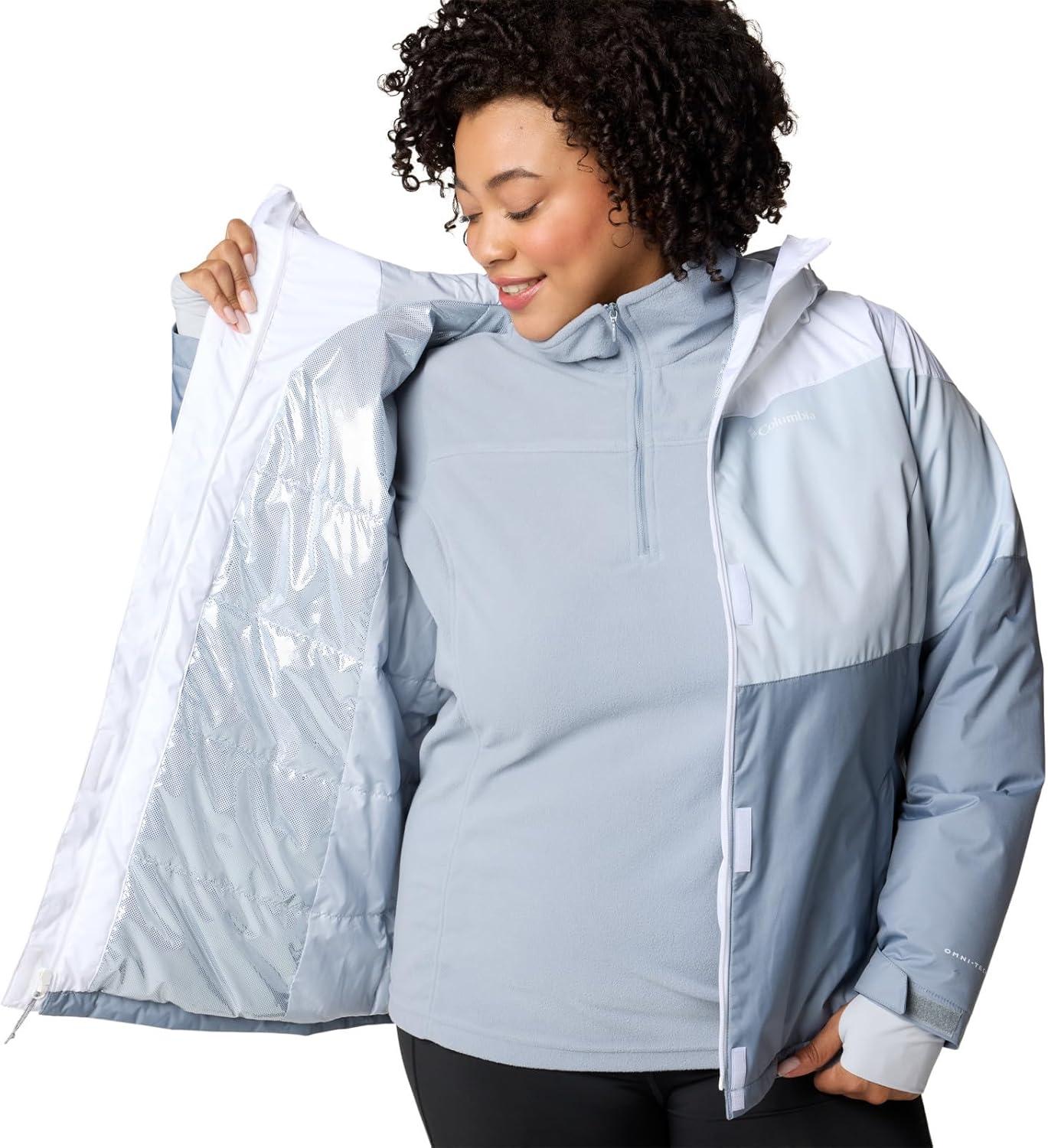 imageColumbia Womens Tipton Peak Iii Insulated JacketWhiteCirrus Grey DobbyTradewinds Gry