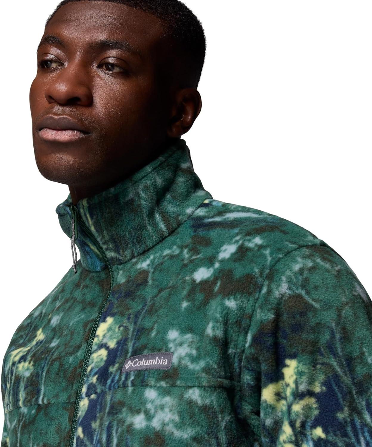 imageColumbia mens Steens Mountain Printed JacketRain Forest Deschutestrees