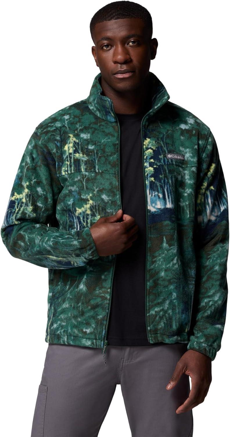 imageColumbia mens Steens Mountain Printed JacketRain Forest Deschutestrees