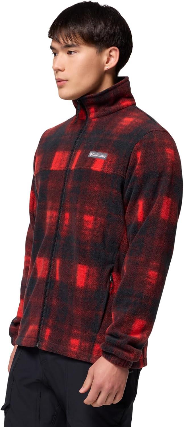 imageColumbia mens Steens Mountain Printed JacketSail Red Omblur