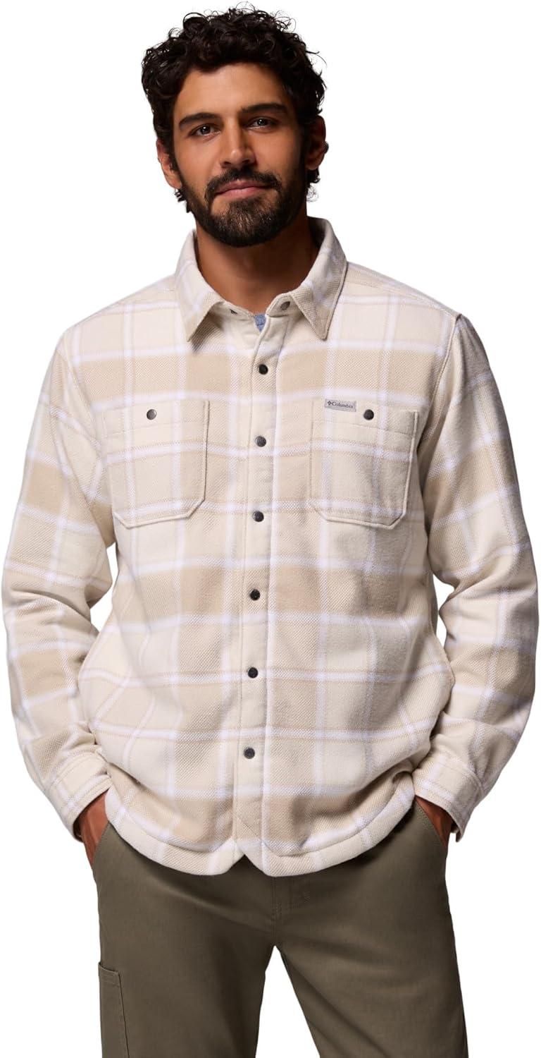 imageColumbia mens Windward II Shirt JacketAncient Fossil Trapper Windowpane