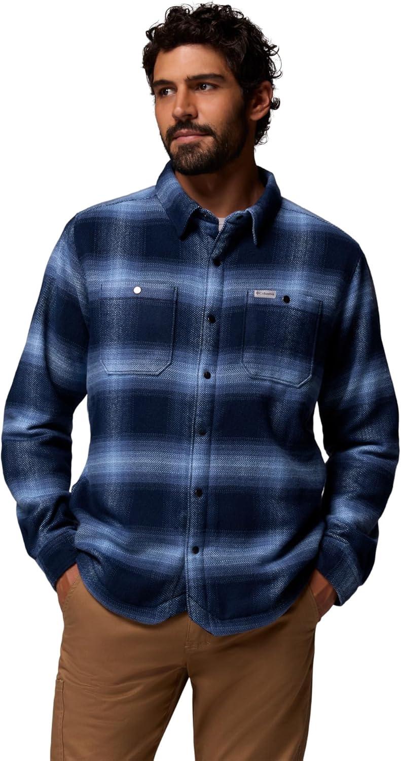 imageColumbia mens Windward II Shirt JacketCollegiate Navy Blurred Ombre