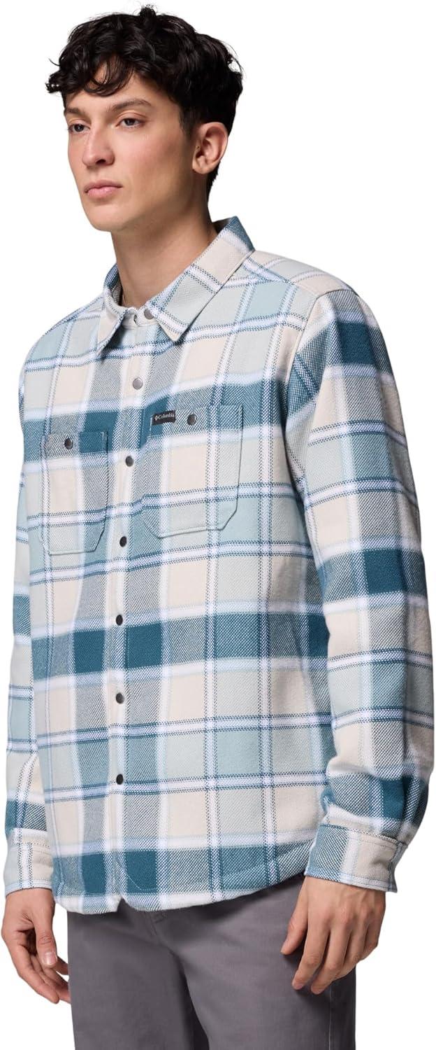 imageColumbia mens Windward II Shirt JacketCrushed Blue Trapper Windowpane