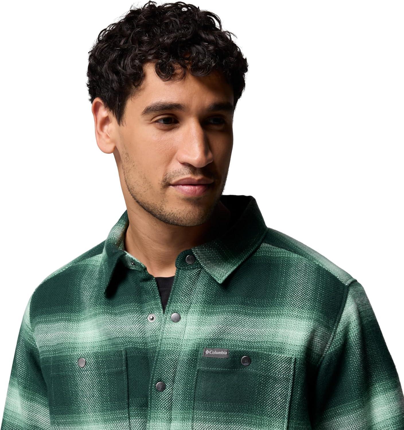 imageColumbia mens Windward II Shirt JacketRain Forest Blurred Ombre