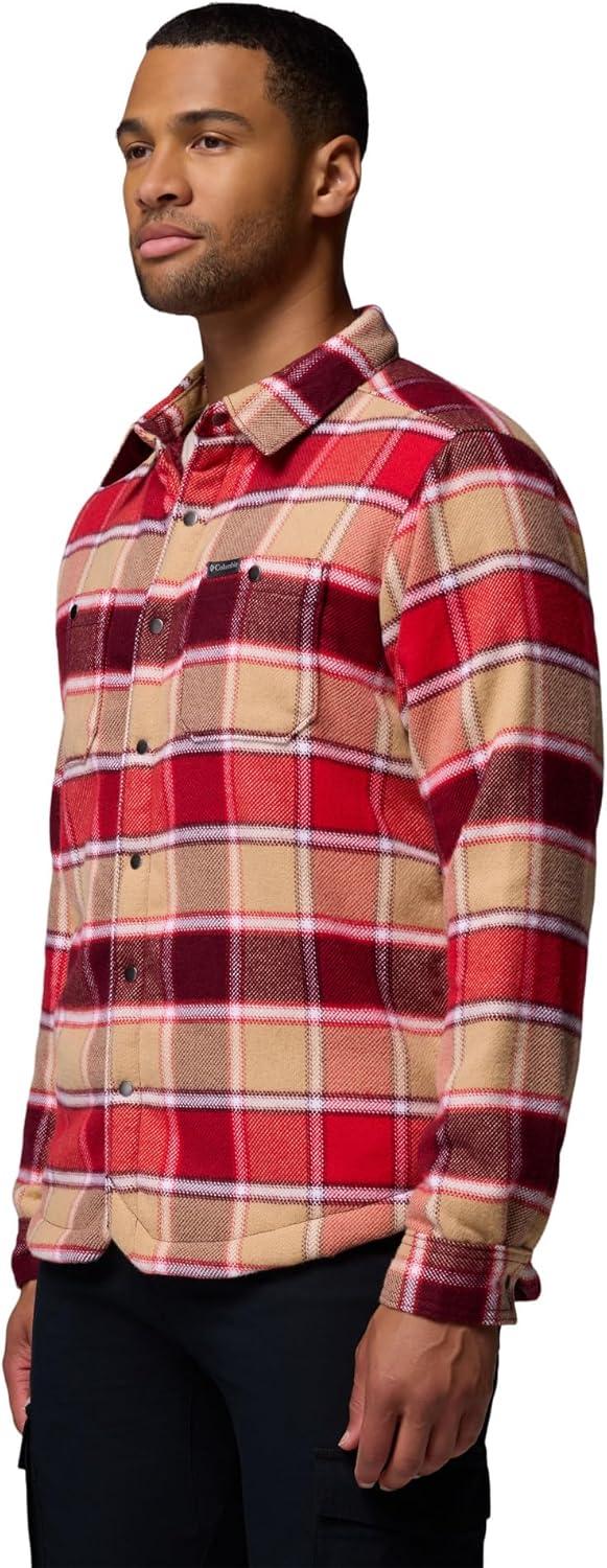 imageColumbia mens Windward II Shirt JacketRich Wine Trapper Windowpane