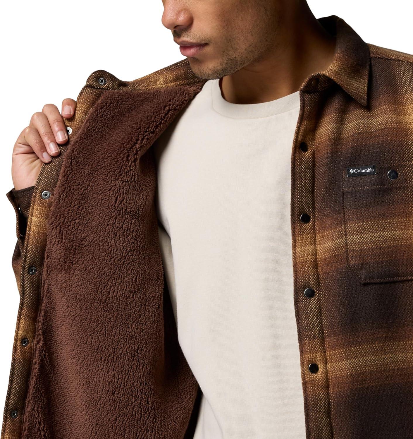 imageColumbia mens Windward II Shirt JacketTobacco Blurred Ombre