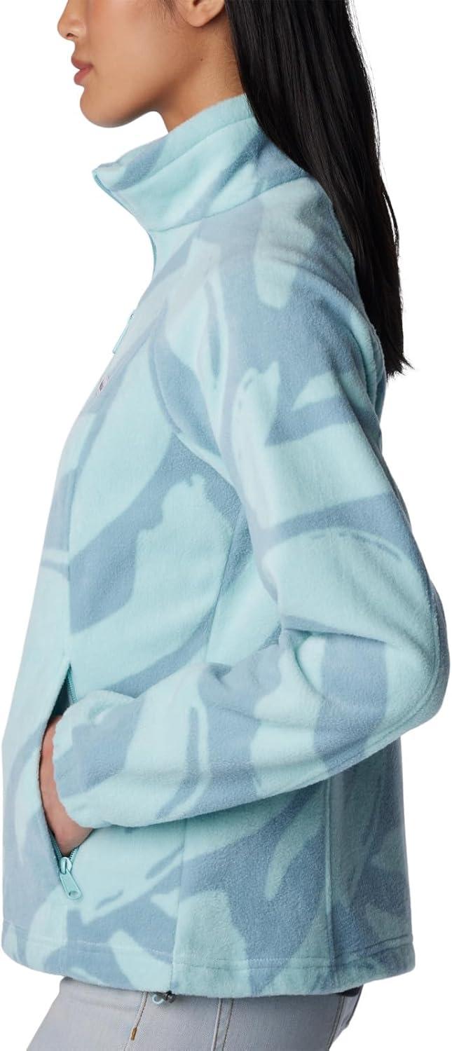 imageColumbia womens Benton Springs Printed Full ZipAqua Haze Snowdrifts Tonal