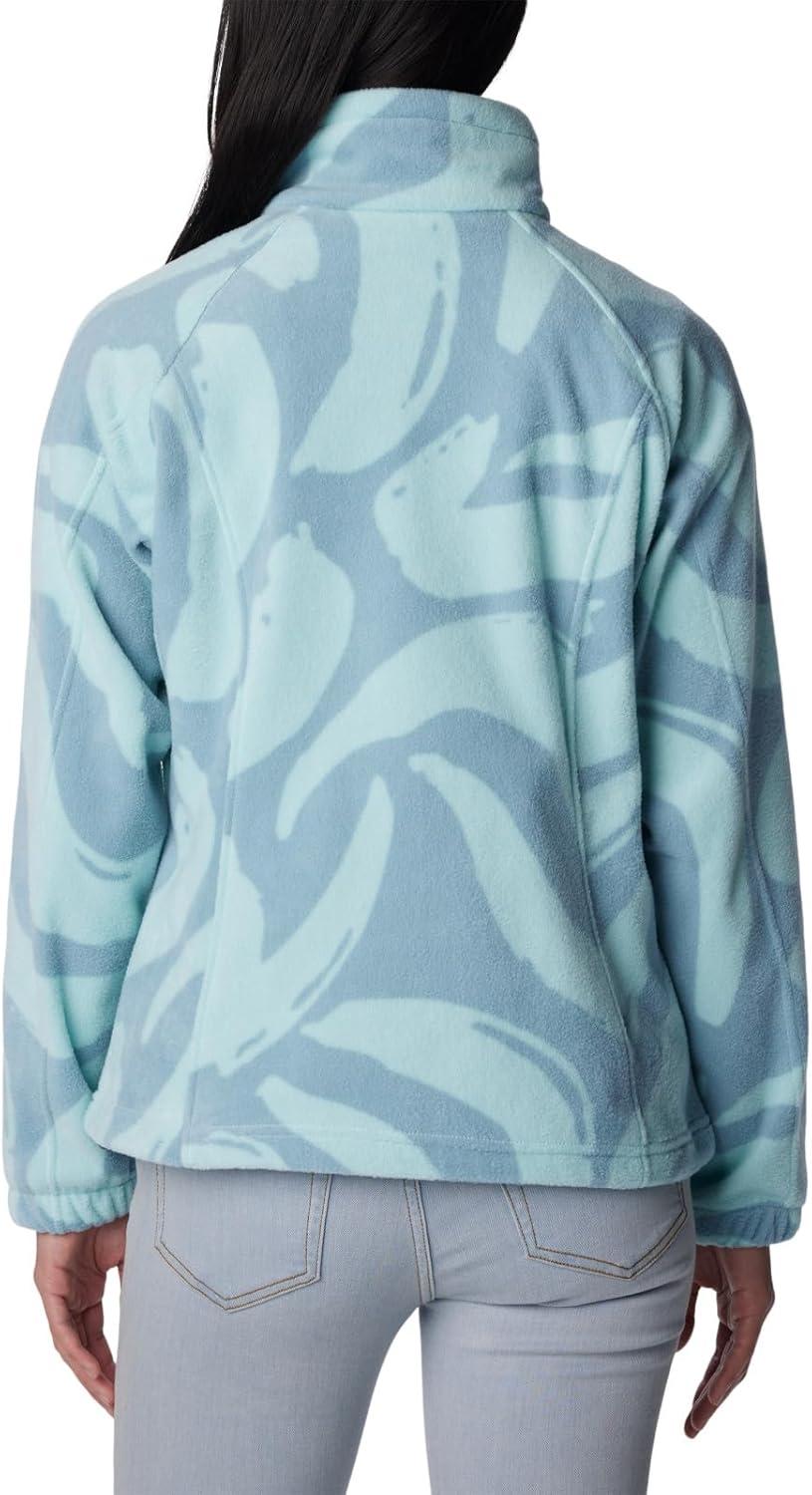 imageColumbia womens Benton Springs Printed Full ZipAqua Haze Snowdrifts Tonal