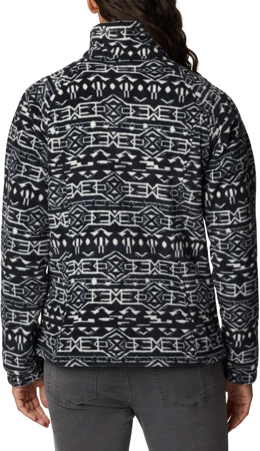 imageColumbia womens Benton Springs Printed Full ZipBlack 80s Stripe