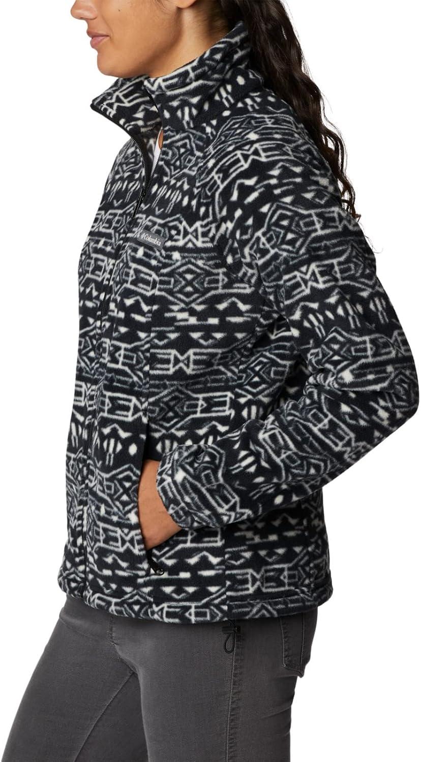 imageColumbia womens Benton Springs Printed Full ZipBlack 80s Stripe