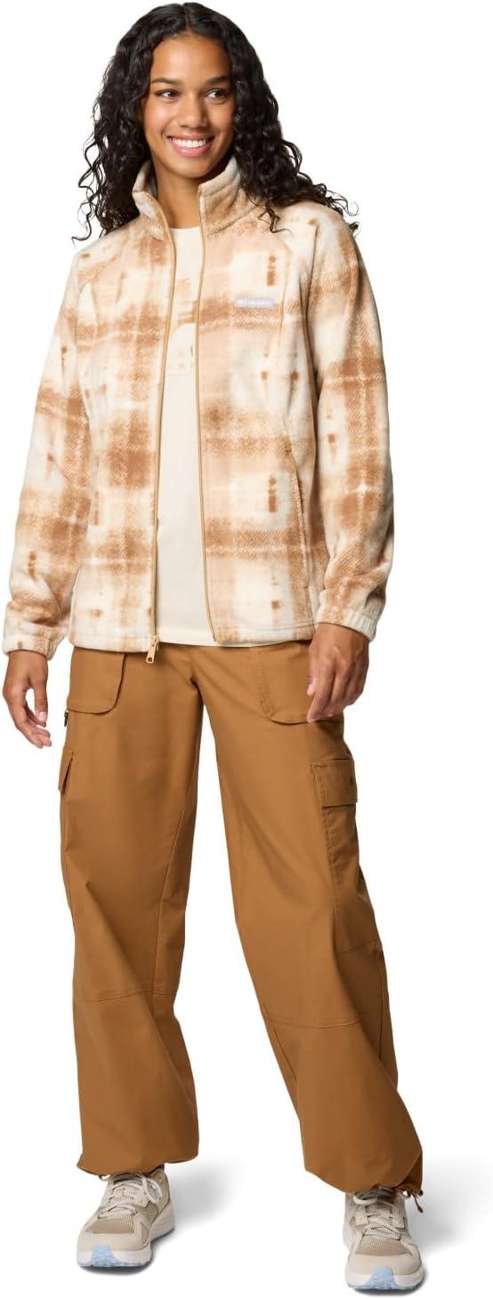 imageColumbia womens Benton Springs Printed Full ZipCamel Brown Omblur
