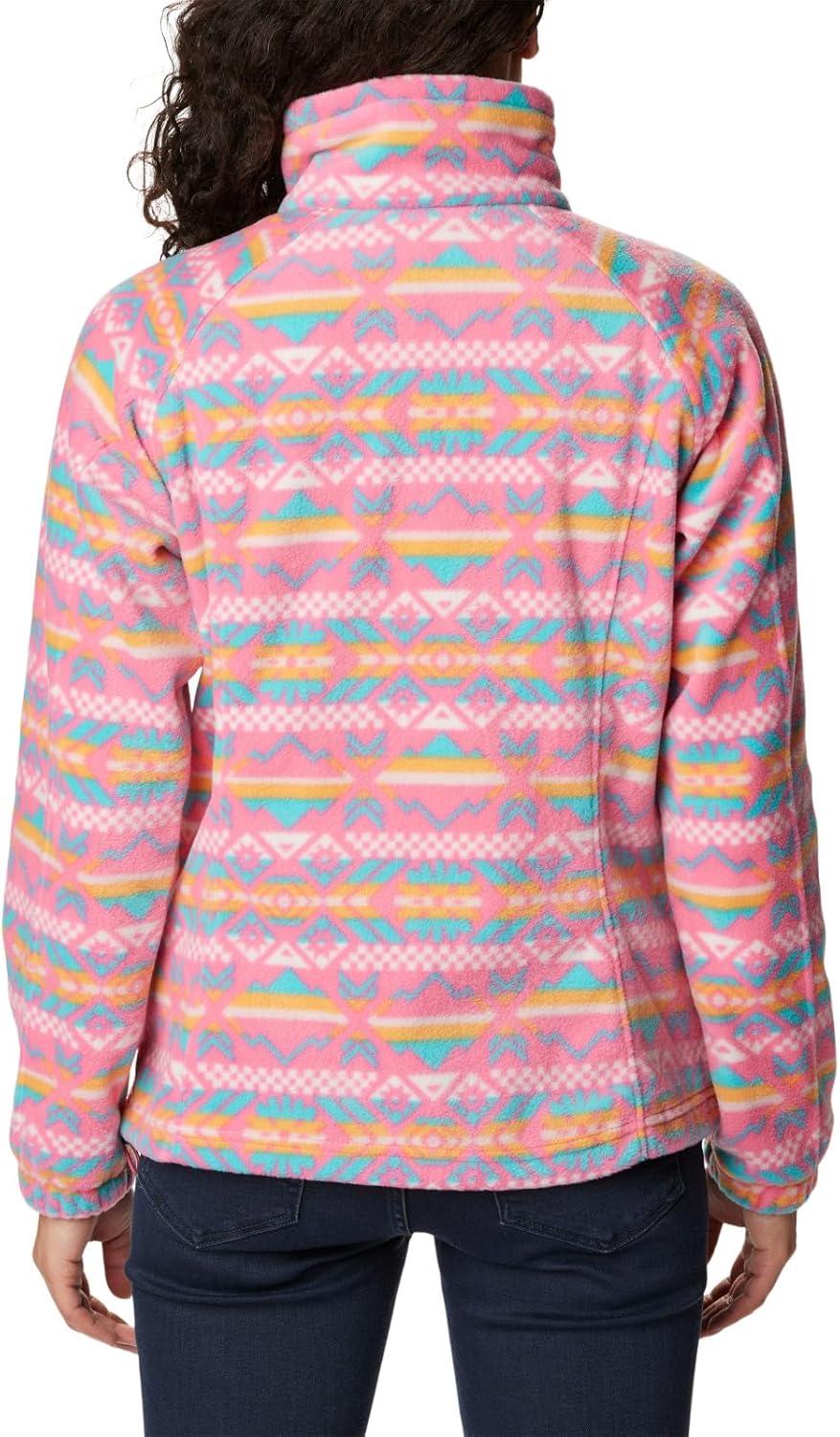 imageColumbia womens Benton Springs Printed Full ZipCamellia Rose Checkered Peaks