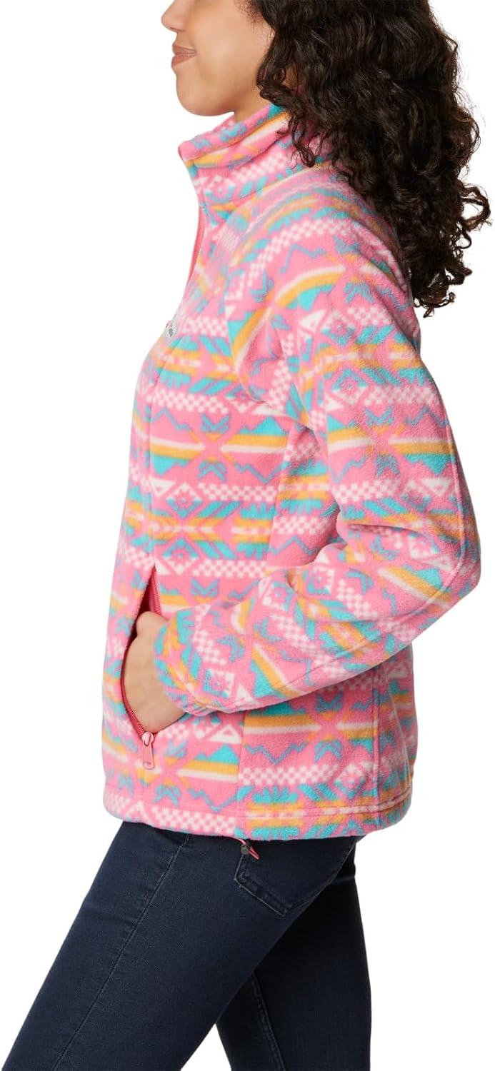 imageColumbia womens Benton Springs Printed Full ZipCamellia Rose Checkered Peaks