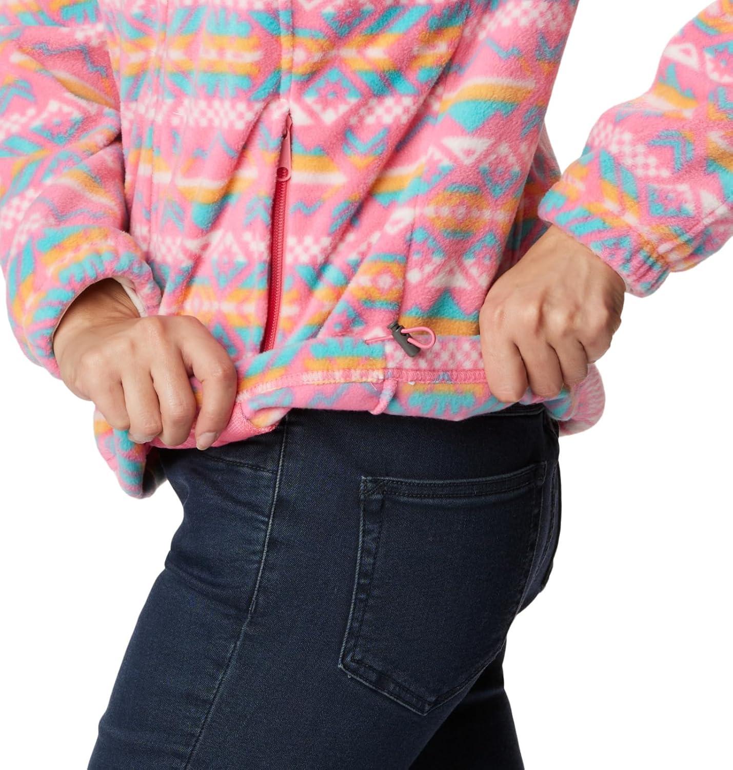 imageColumbia womens Benton Springs Printed Full ZipCamellia Rose Checkered Peaks
