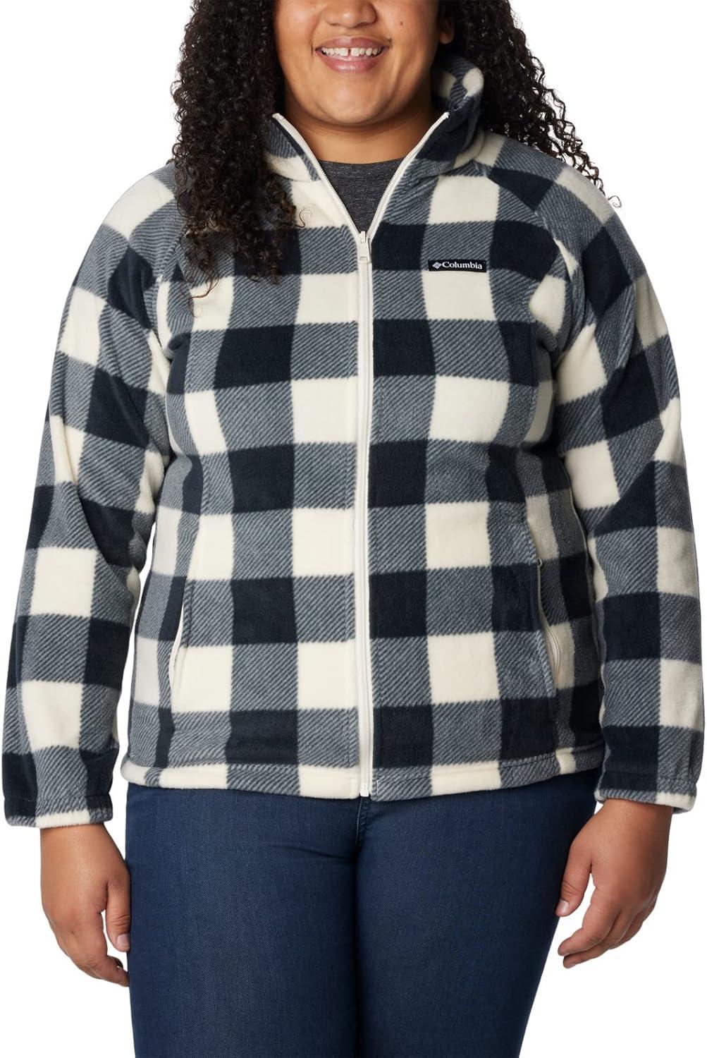 imageColumbia womens Benton Springs Printed Full ZipChalk Check Print