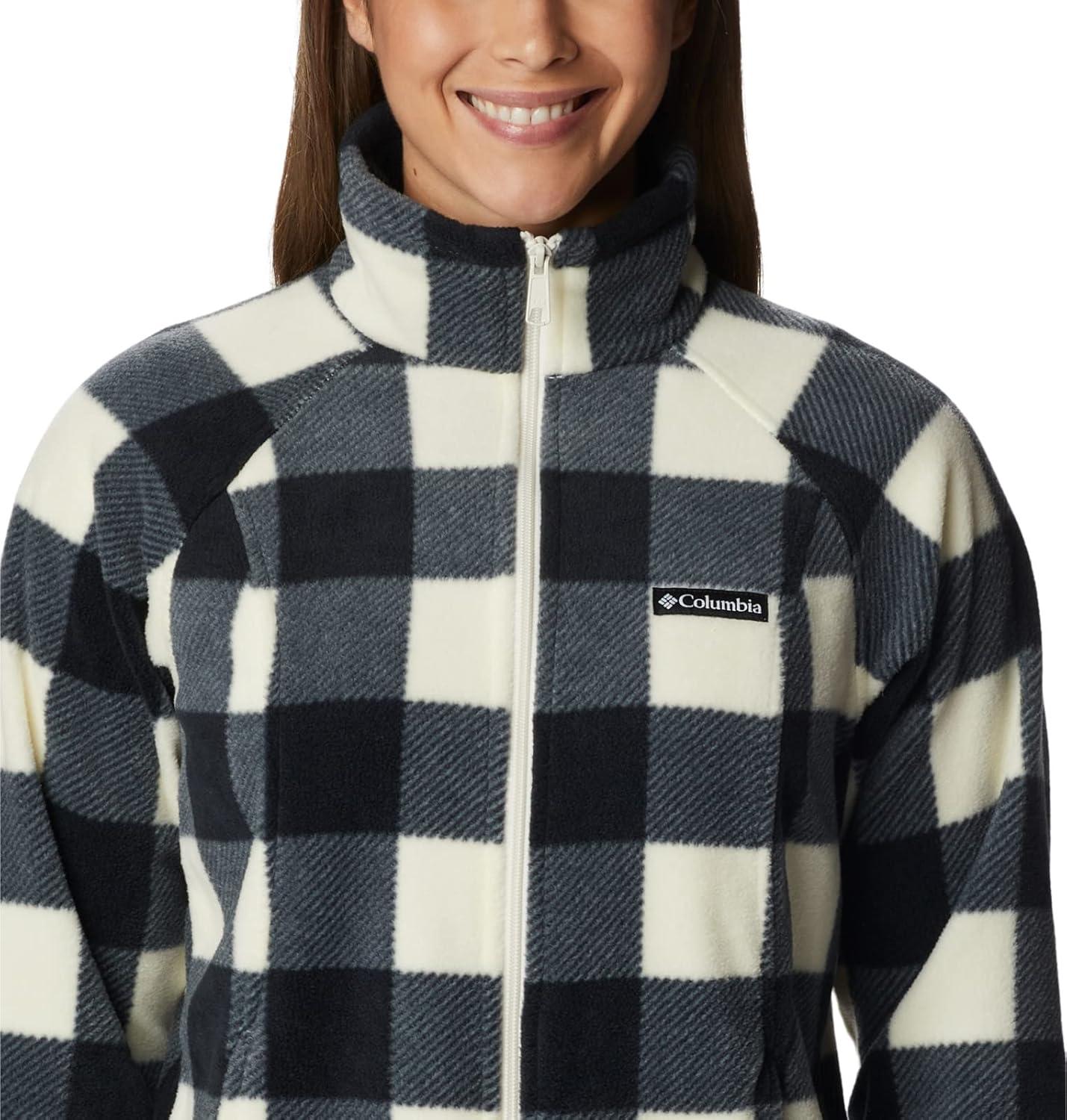 imageColumbia womens Benton Springs Printed Full ZipChalk Check Print