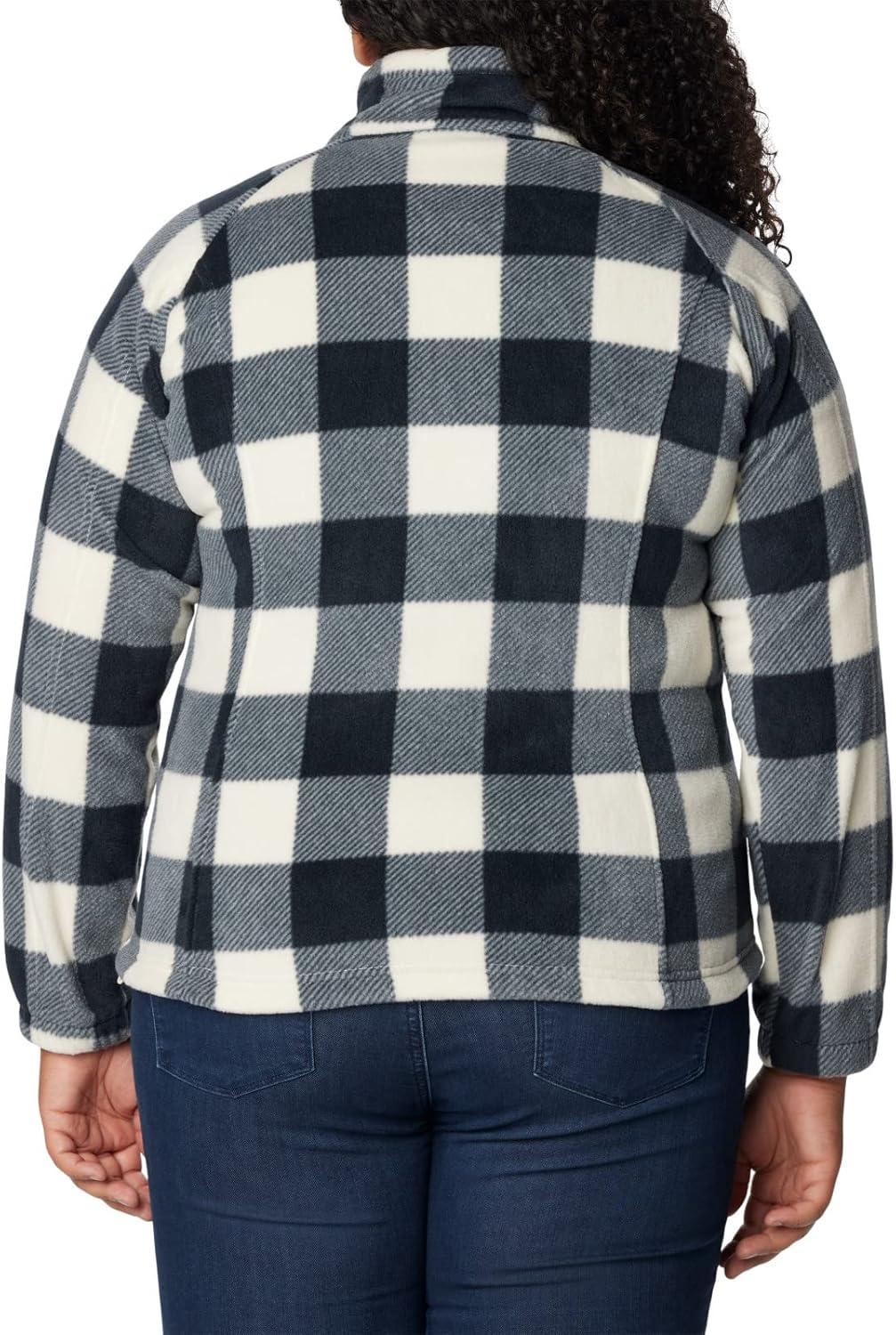 imageColumbia womens Benton Springs Printed Full ZipChalk Check Print