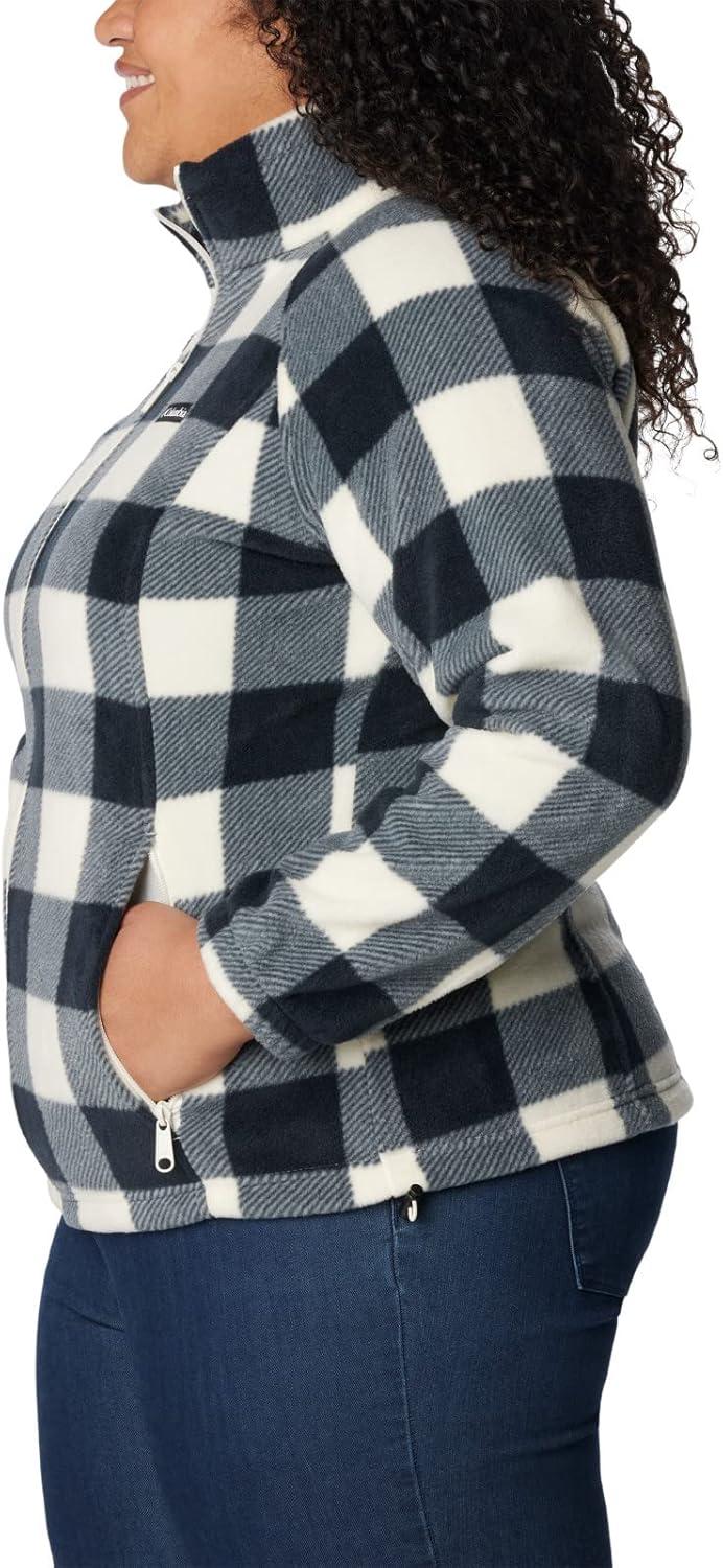 imageColumbia womens Benton Springs Printed Full ZipChalk Check Print