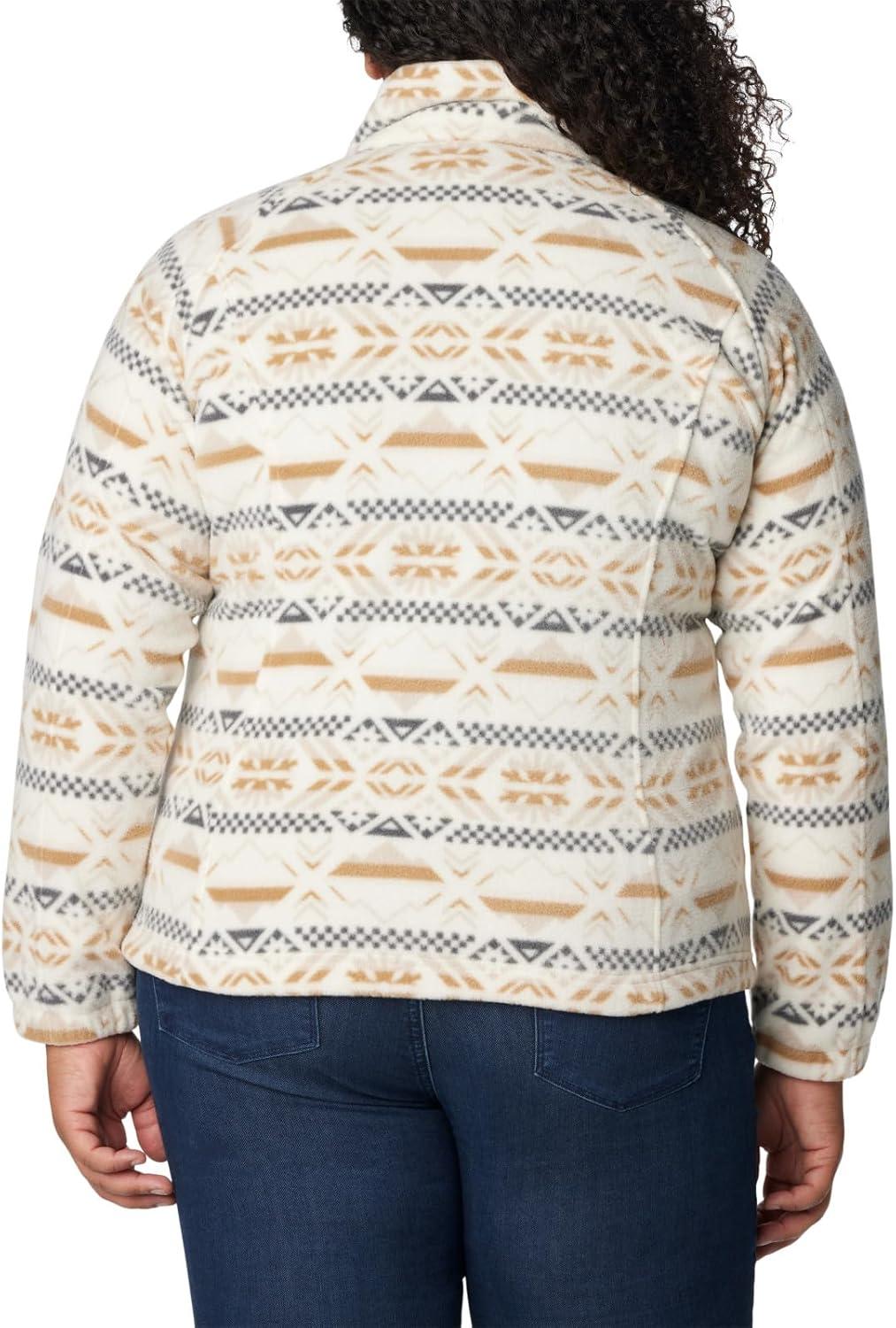 imageColumbia womens Benton Springs Printed Full ZipChalk Checkered Peaks