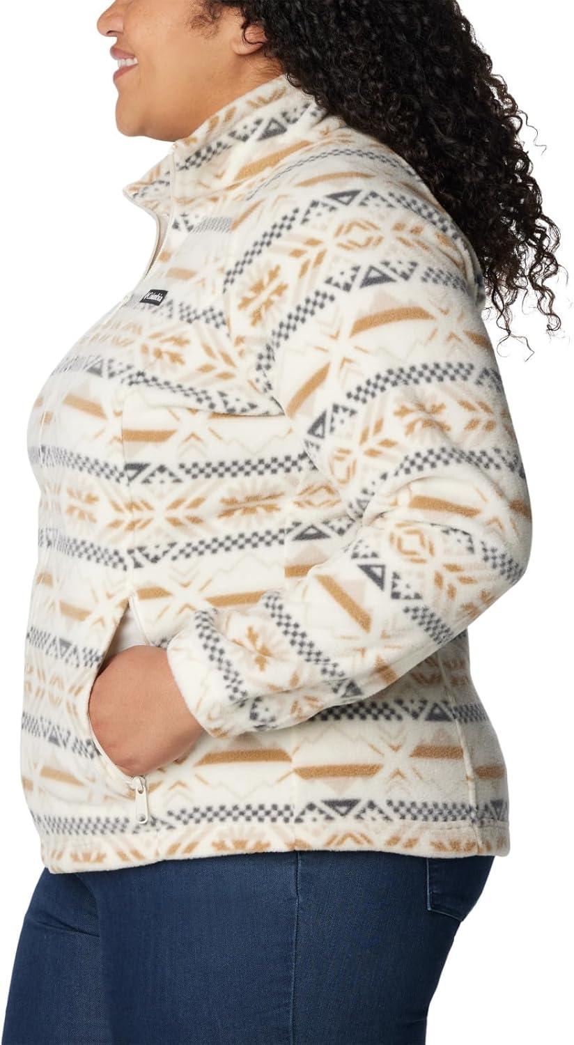imageColumbia womens Benton Springs Printed Full ZipChalk Checkered Peaks