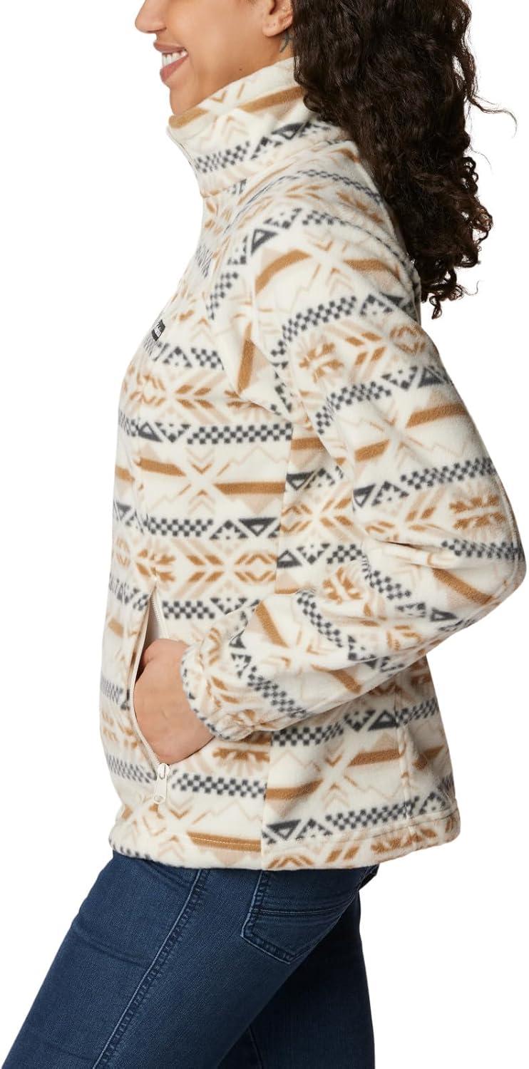 imageColumbia womens Benton Springs Printed Full ZipChalk Checkered Peaks