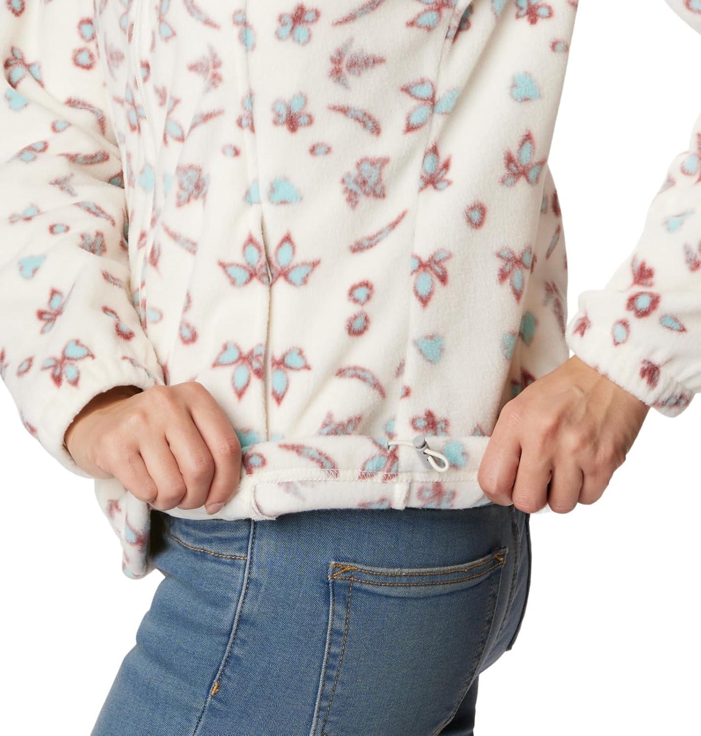imageColumbia womens Benton Springs Printed Full ZipChalk Cyanofrond